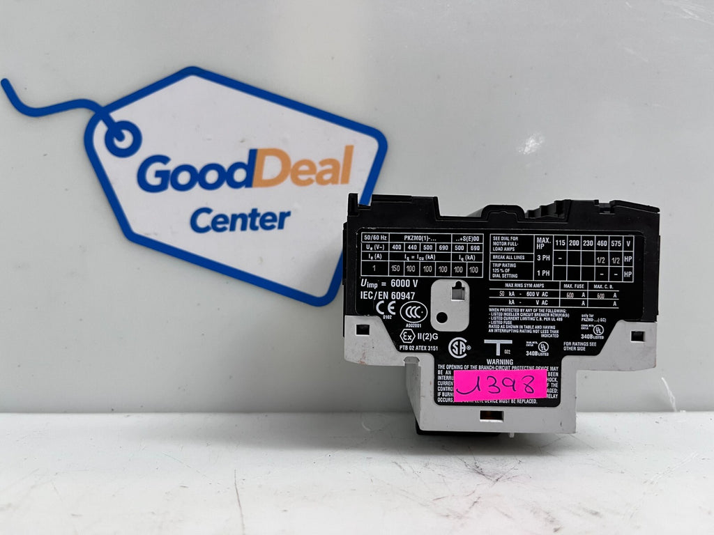 EATON MOELLER PKZM0-1 Motor Protective Circuit Breaker (Lot of 2)