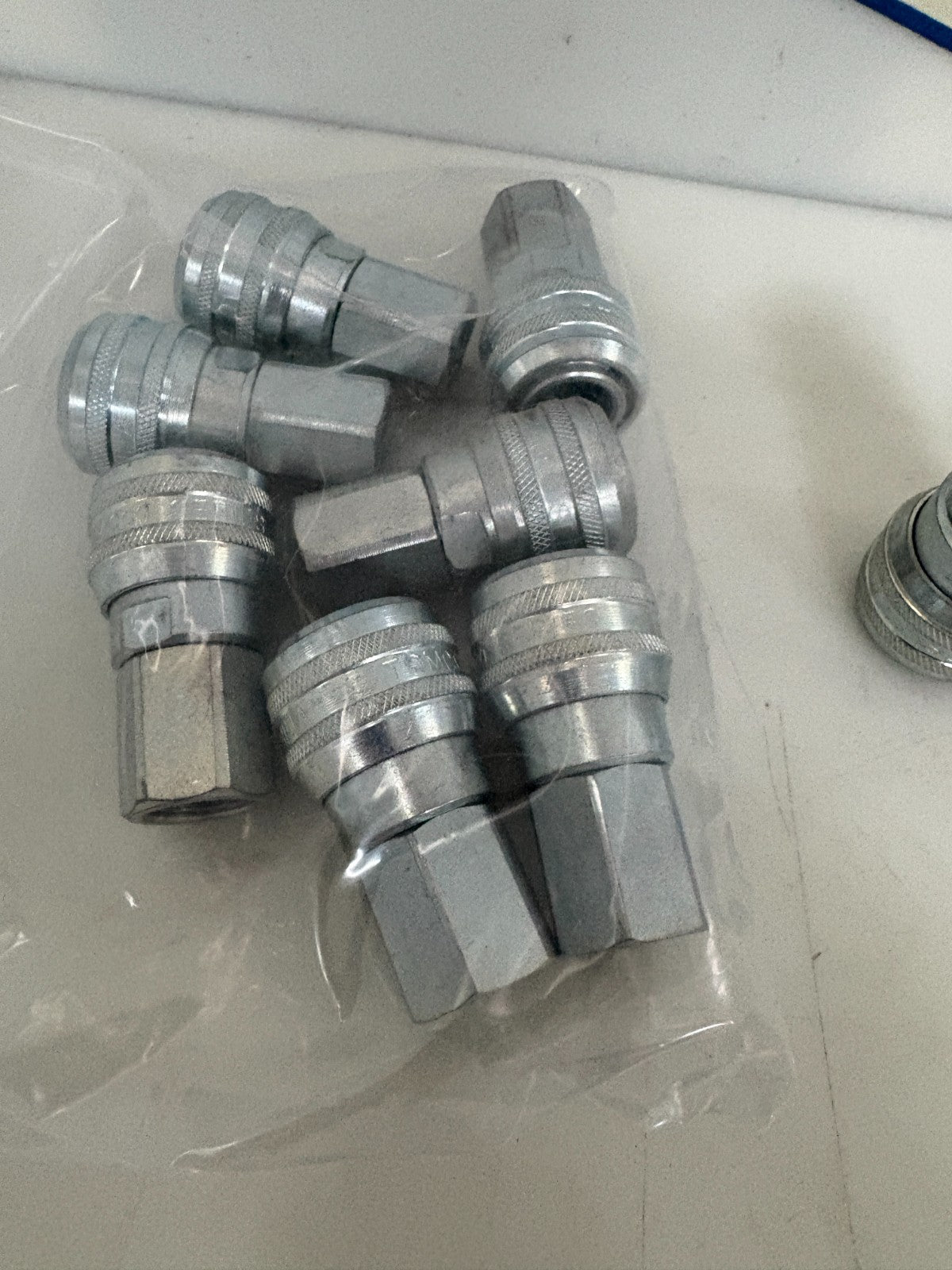 LOT OF 9 TOPRING TOMCO T4000 3/8 QUICK COUPLER ONE WAY SHUT OFF2
