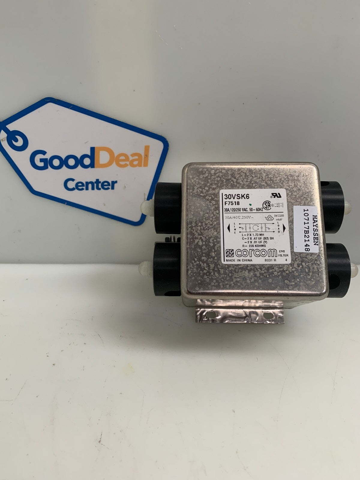 CORCOM 30VSK6 F7518 POWER LINE EMI FILTER0