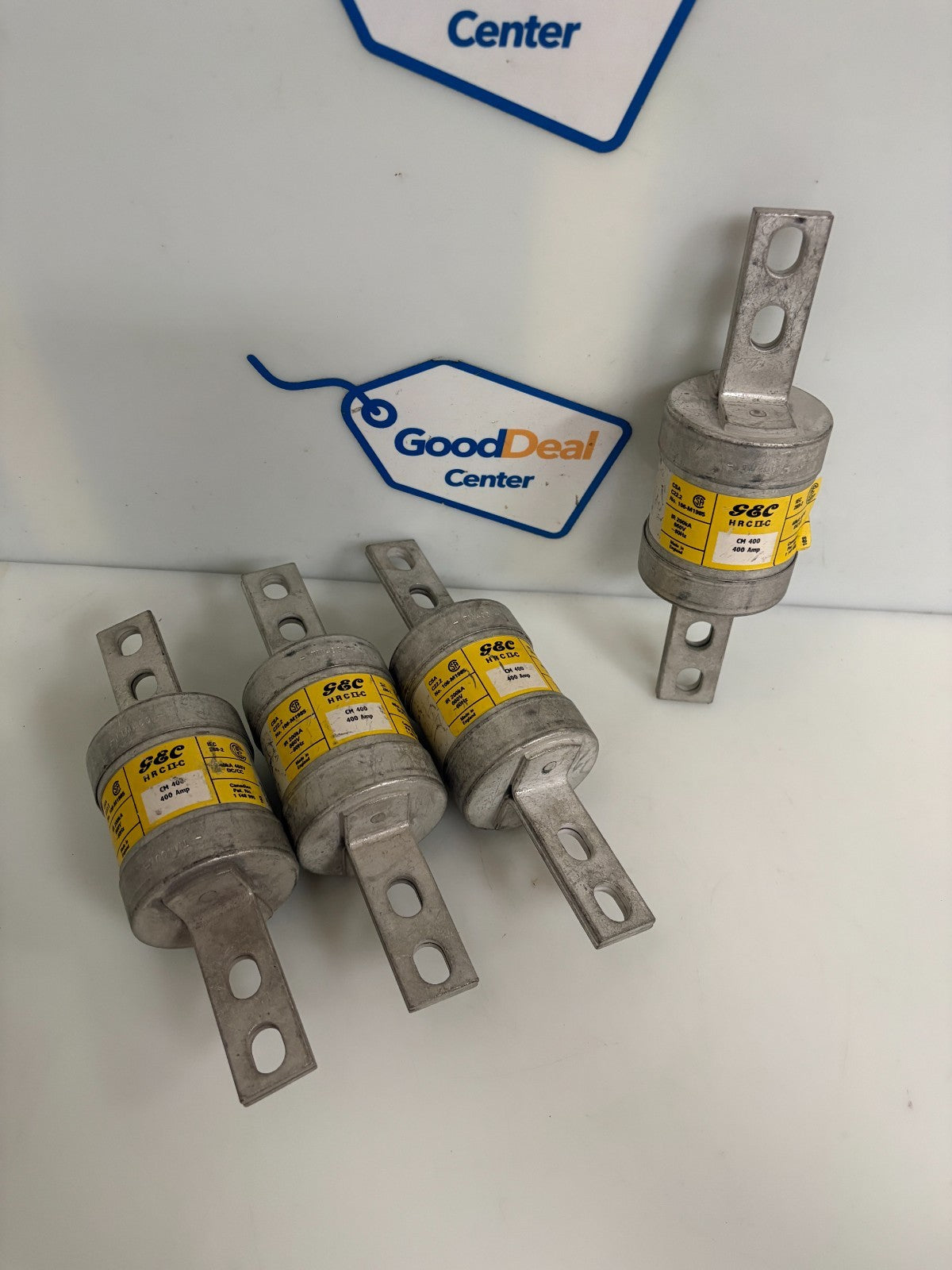 LOT OF 4 GEC HRC II C FUSE CM400 400 AMP