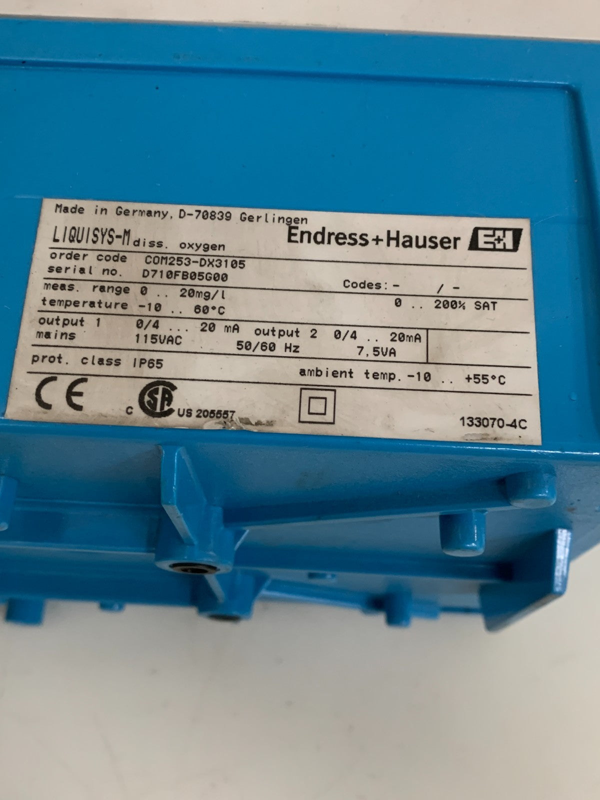 ENDRESS & HAUSER LIQUISYS M COM253-DX3105