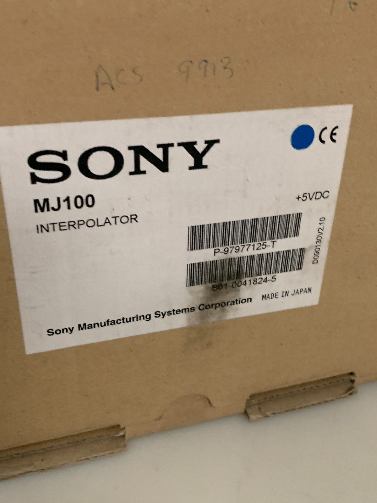 SONY RESPONSE SPEED INTERPOLATOR MJ100