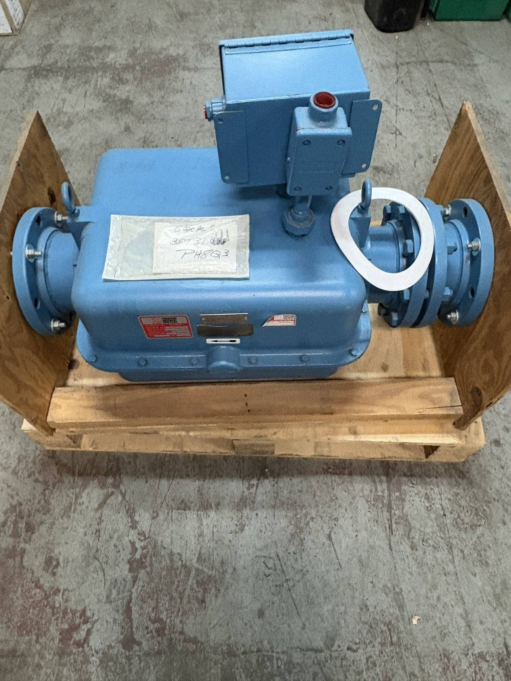 FISHER & PORTER TEFLON MAGNETIC FLOW TUBE METER MODEL 10D1418 AN0