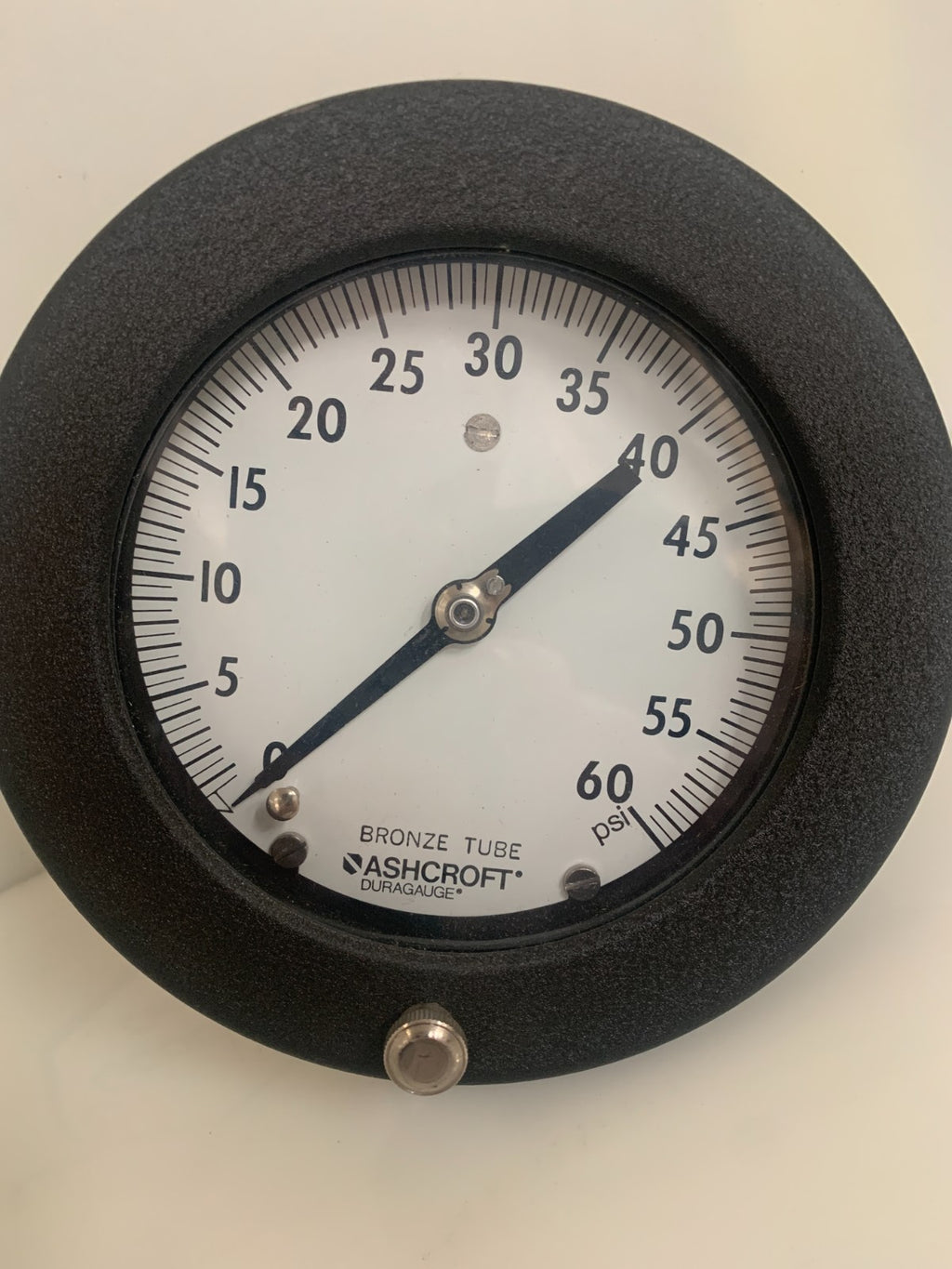 ASHCROFT 5" DURAGAUGE BRONZE TUBE 0-60 PSI