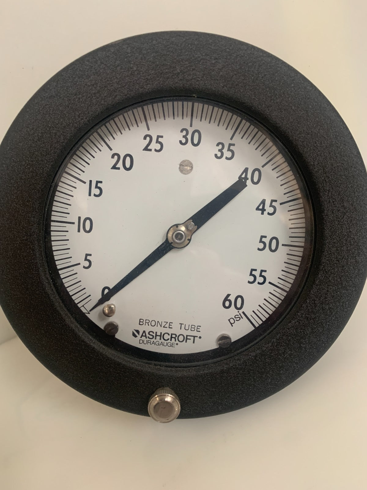ASHCROFT 5" DURAGAUGE BRONZE TUBE 0-60 PSI