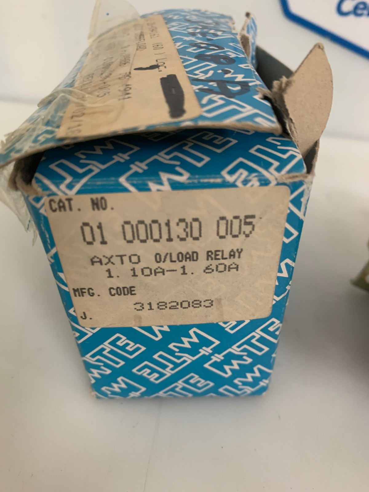 MTE OVERLOAD RELAY TYPE AXTO 01000130-005