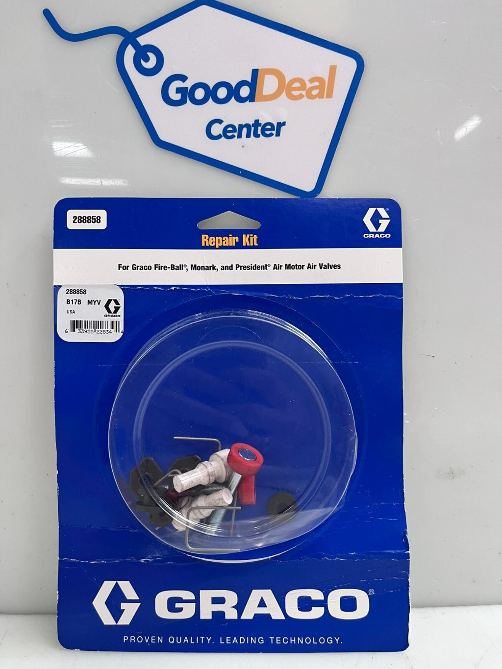 GRACO 288858 Air Valve Repair Kit  B17B MYV
