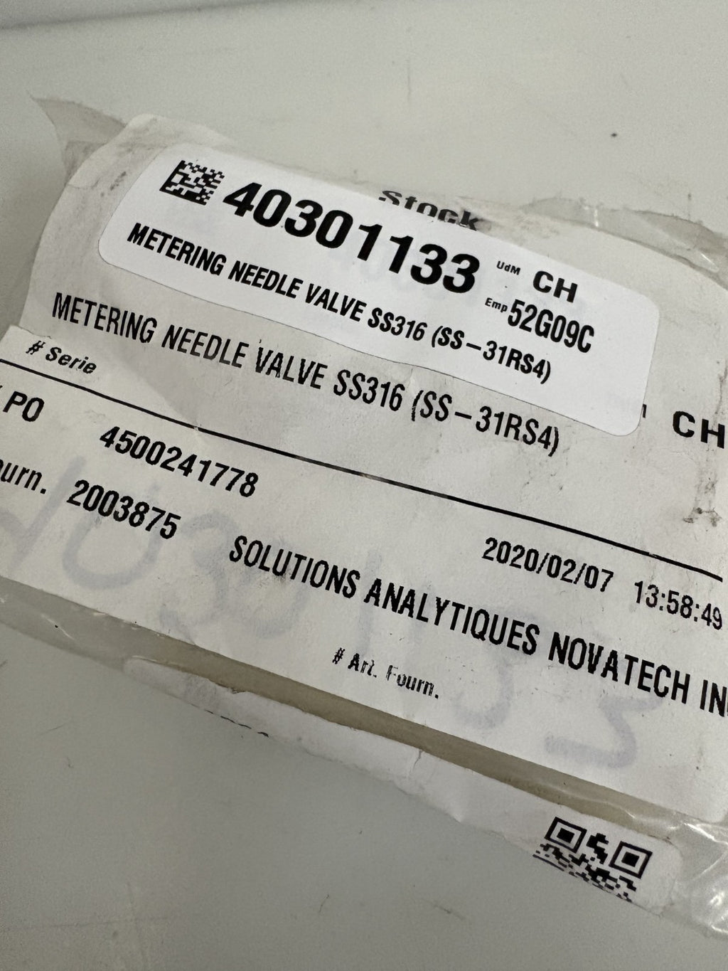 WHITEY 5000 PSI NEEDLE VALVE SS-31RS 4