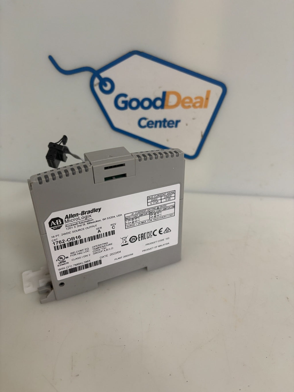 ALLEN BRADLEY MICROLOGIX 16PT 24VDC SOURCE OUTPUT 1762-0B16 SER A REV C