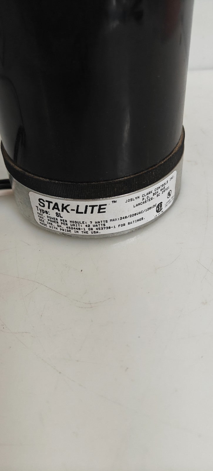 JOSLYN CLARK CONTROLS STAK-LITE RED- AMBER TYPE SL TOWER LITE1