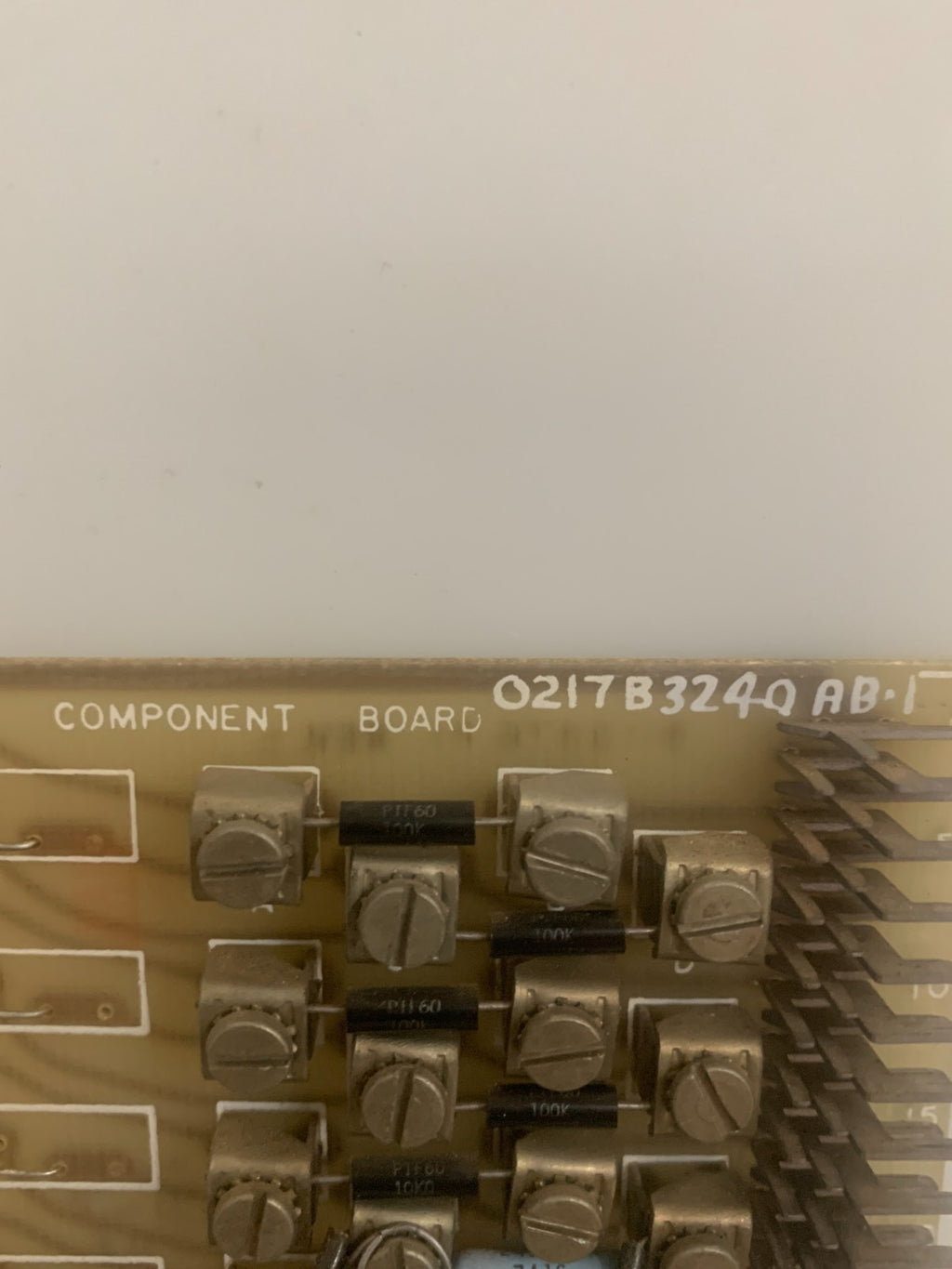 GENERAL ELECTRIC COMPONENT BOARD 0217B3240 AB-1 GR2
