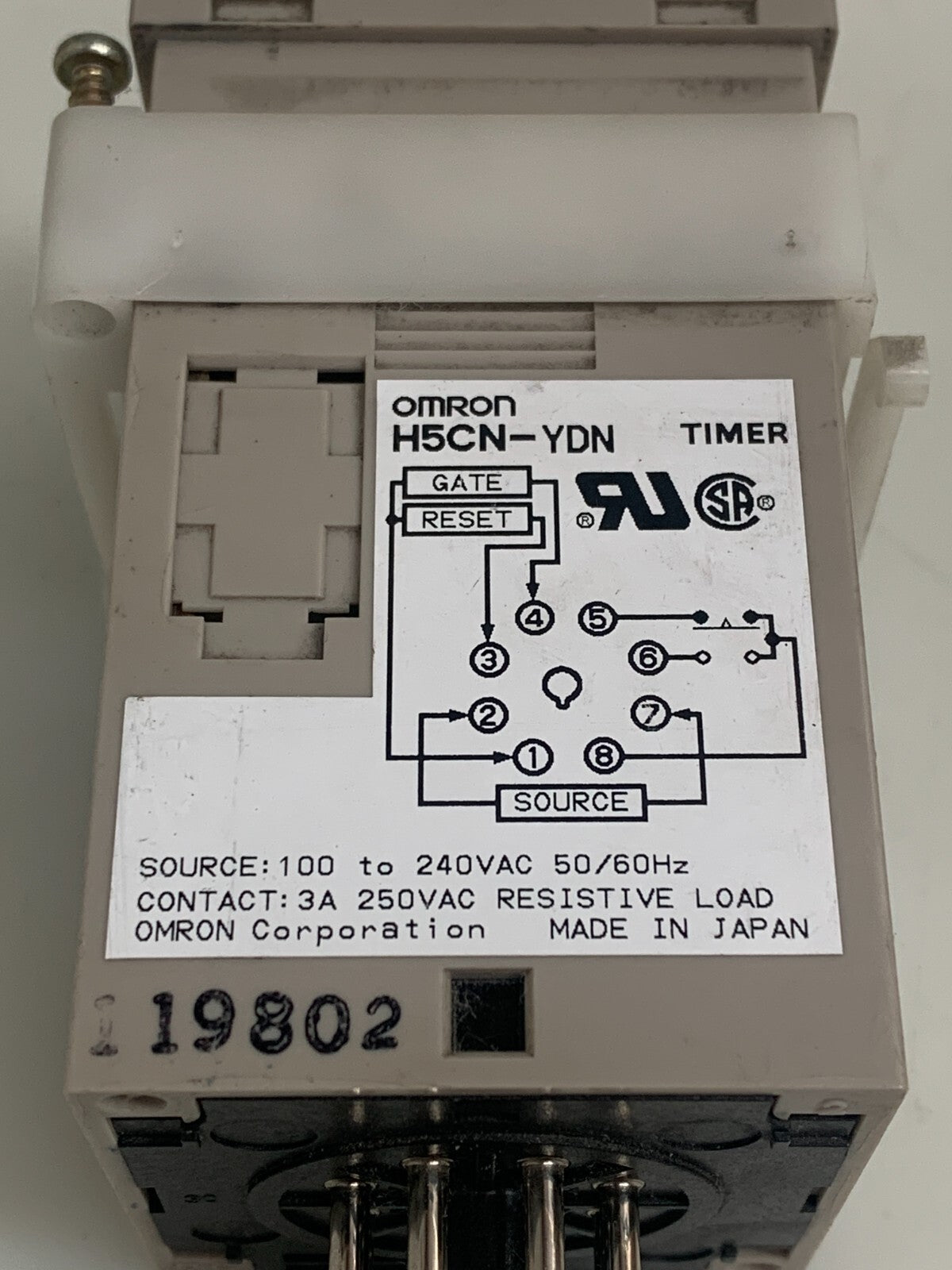 Lot of 2 Omron H5CN-XDN 100-240VAC