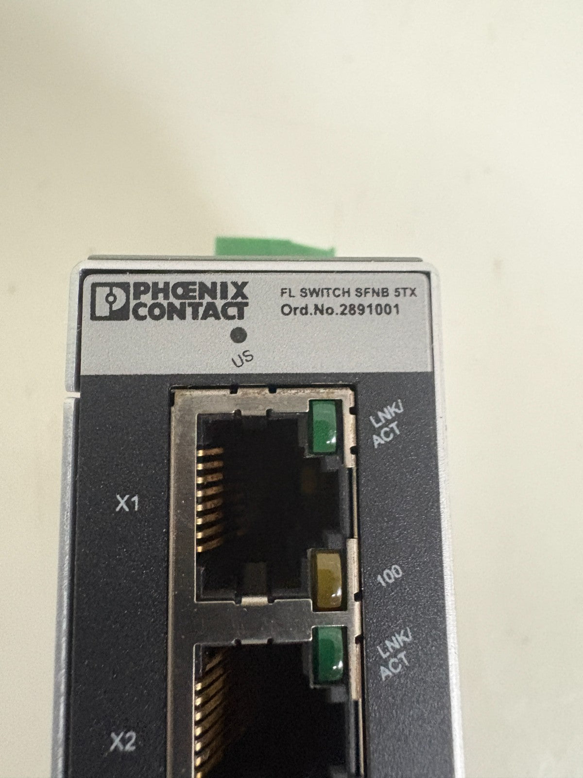 PHOENIX CONTACT 5TX ETHERNET SWITCH #2891001 FL SWITCH SPNB 5TX