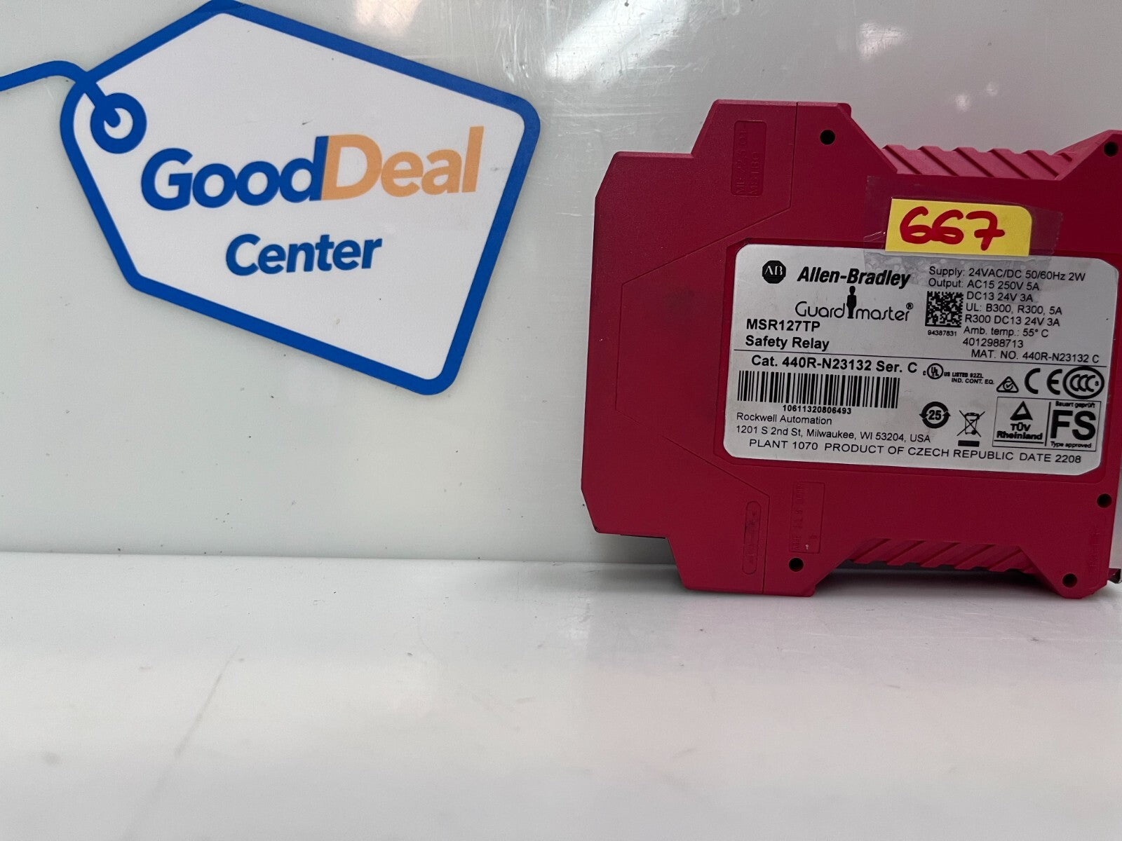 Allen-Bradley 440R-N23132 Ser. C Safety Relay Guard Master MSR127TP
