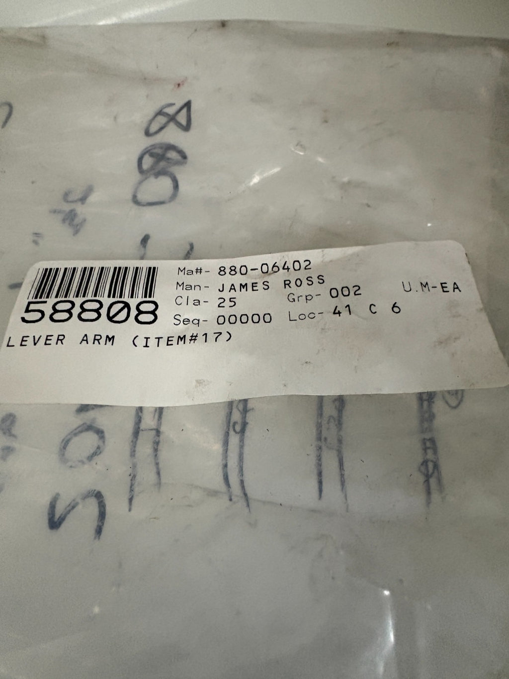 JAMES ROSS LEVER ARM 880-06402