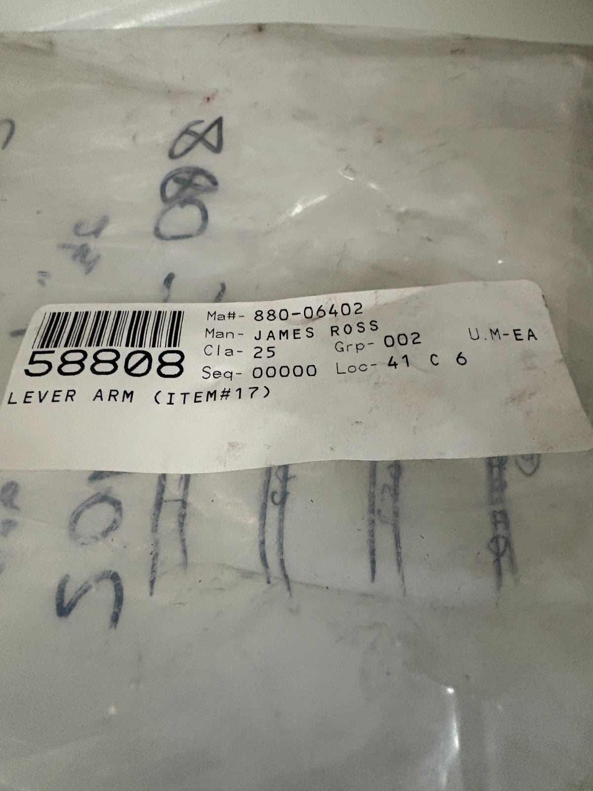 JAMES ROSS LEVER ARM 880-06402