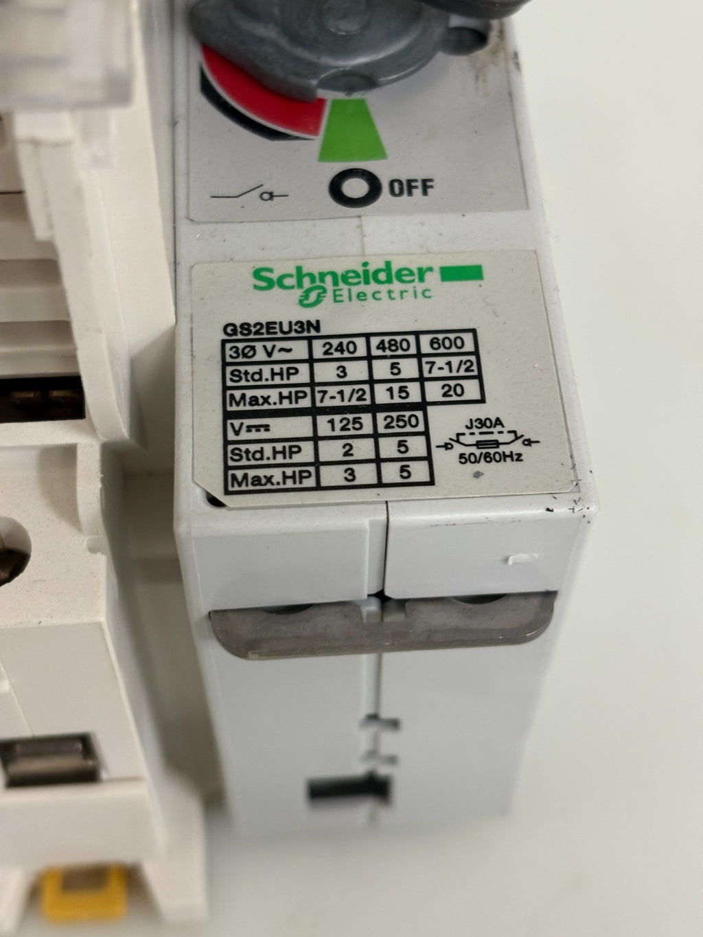 SCHNEIDER ELECTRIC FUSE DISCONNECT SWITCH COMPLETE WITH HANDLE GS2EU3N