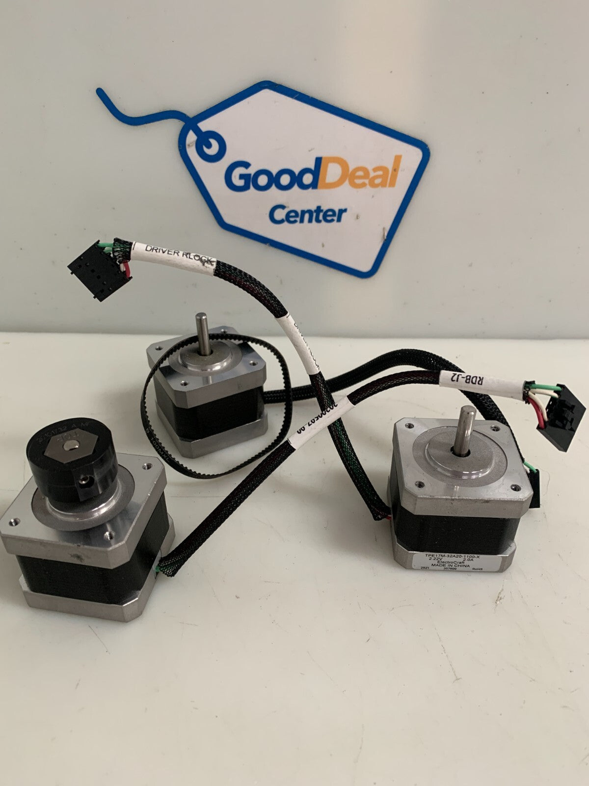 LOT OF 3 ELECTRO CRAFT STEPPER MOTOR TPC17M-32A20-1100-X