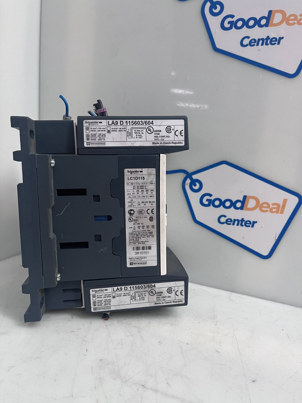 SCHNEIDER ELECTRIC Contactor  LC1D115   w/LA9D115603/604