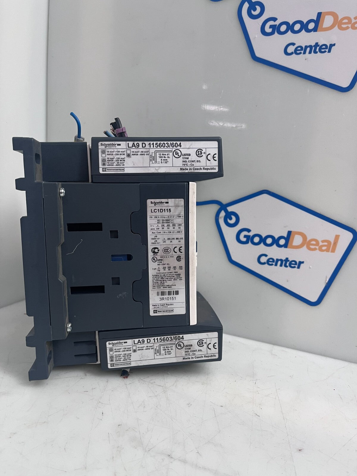SCHNEIDER ELECTRIC Contactor  LC1D115   w/LA9D115603/604