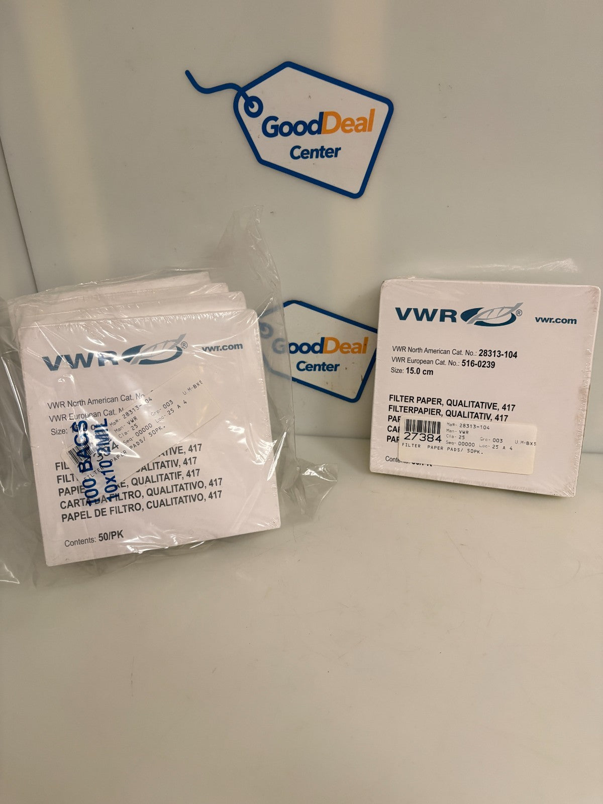 LOT OF 5 VWR QUALITATIVE FILTER 50/PK 28313-1040