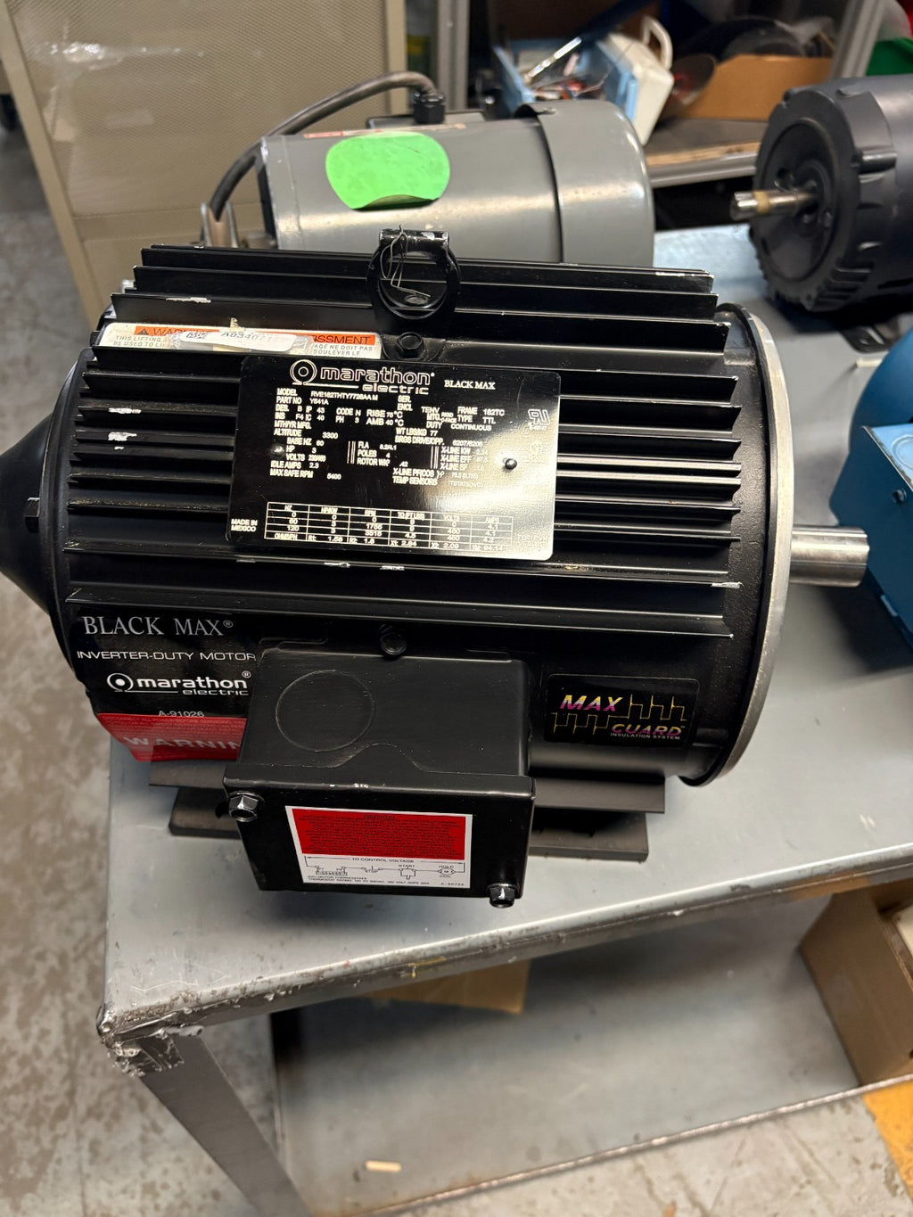 MARATHON ELECTRIC BLACK MAX MOTOR 3HP RVE182THTY7726AAM