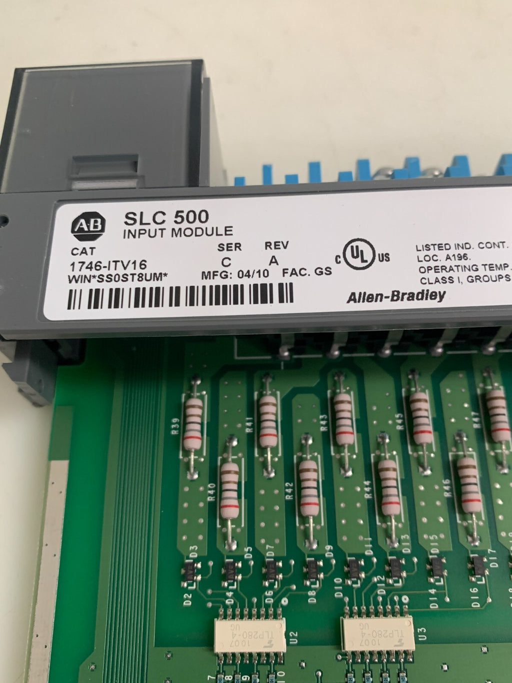 ALLEN BRADLEY INPUT MODULE 1746-ITV16 C A3