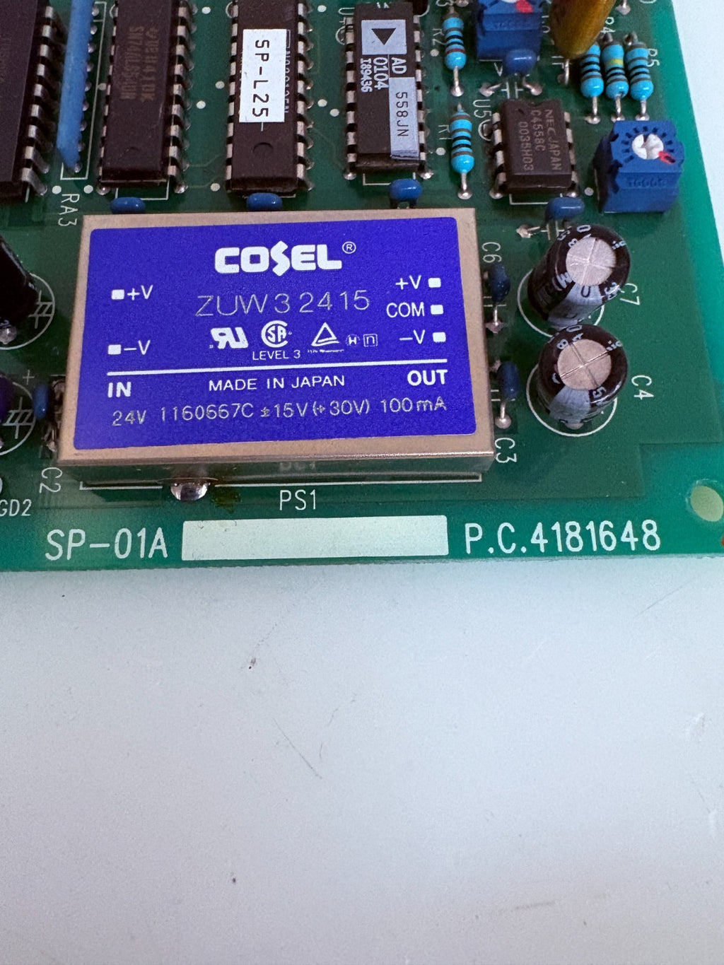 SODICK SP-01A P.C. 4181648 COSEL MODULE