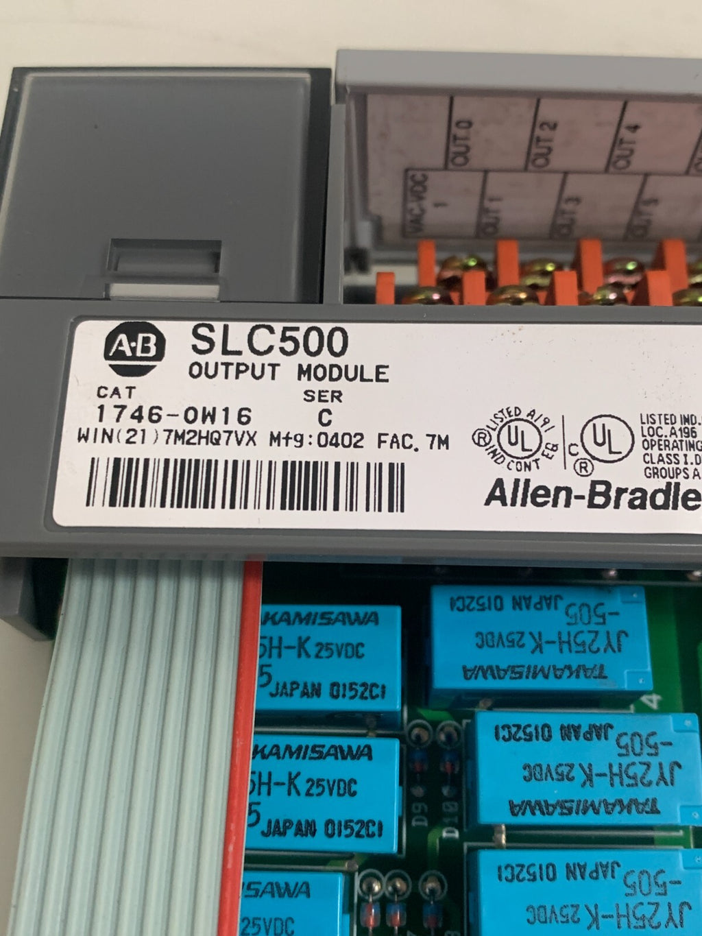 ALLEN BRADLEY SCC500 16 POINT DIGITAL OUTPUT MODULE 1746-0W16 SER C