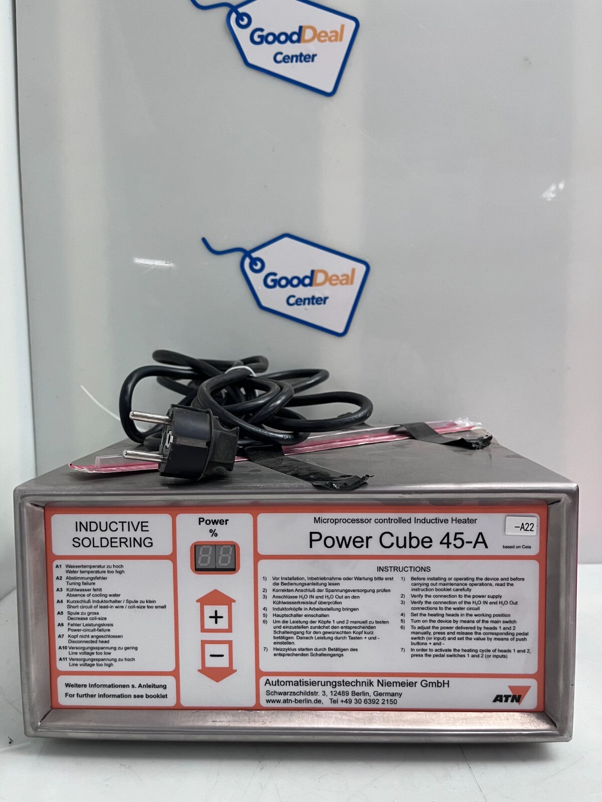 ATN / Power Cube 45-A    Microprocessor Controlled Inductive Heater0