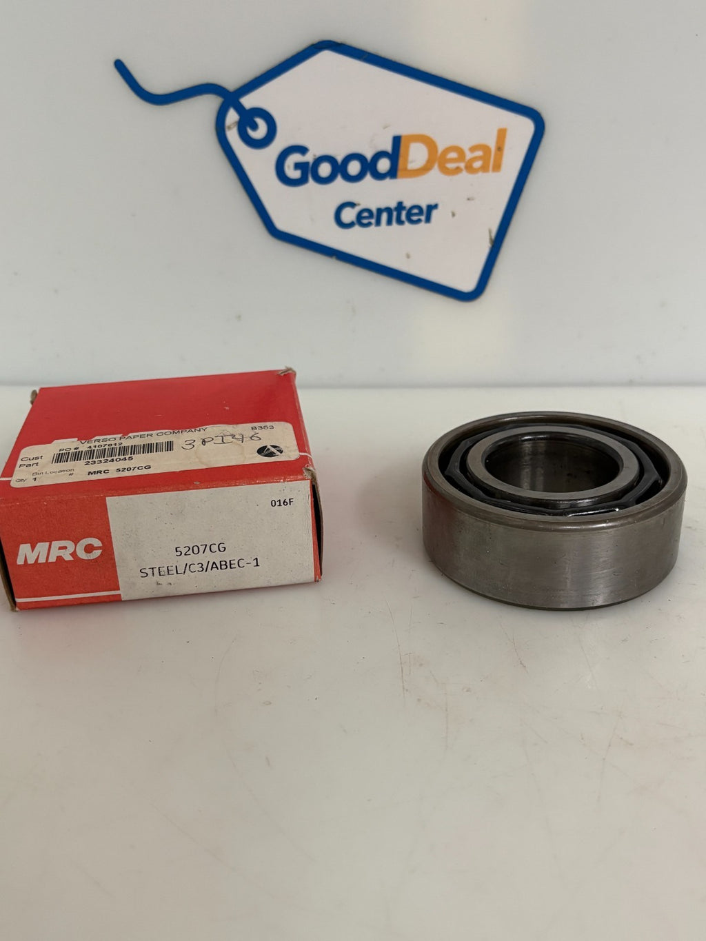 MRC ANGULAR CONTACT BEARING #5207CG STEEL/C3/ABEC-1