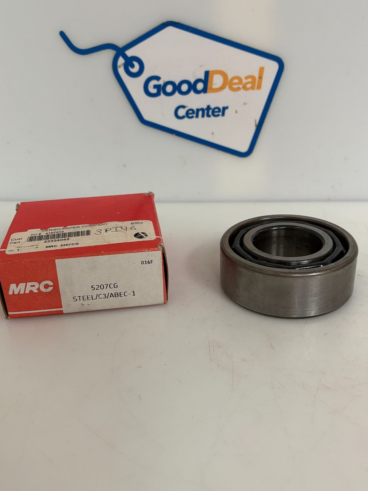 MRC ANGULAR CONTACT BEARING #5207CG STEEL/C3/ABEC-1