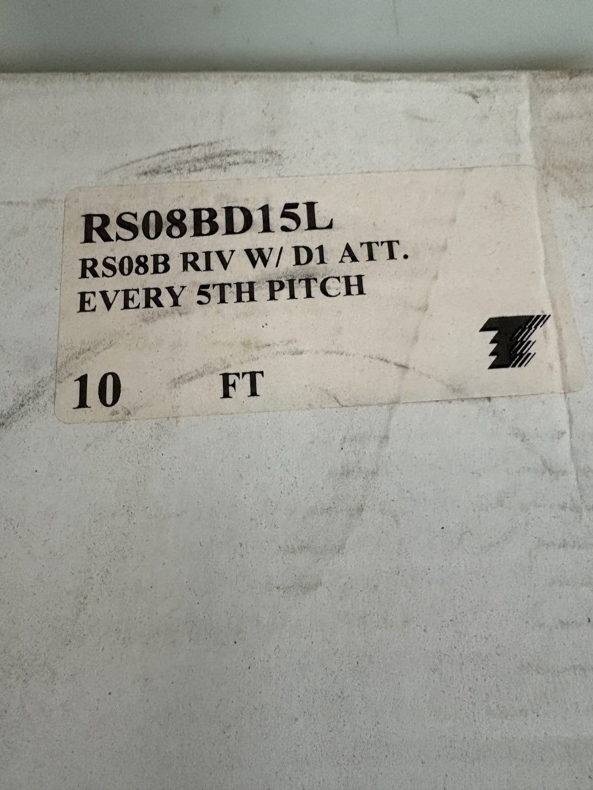 TSUBAKI CHAIN RS08BD15L RS08B RIV W/D1 AT EVERY 5TH PITCH3