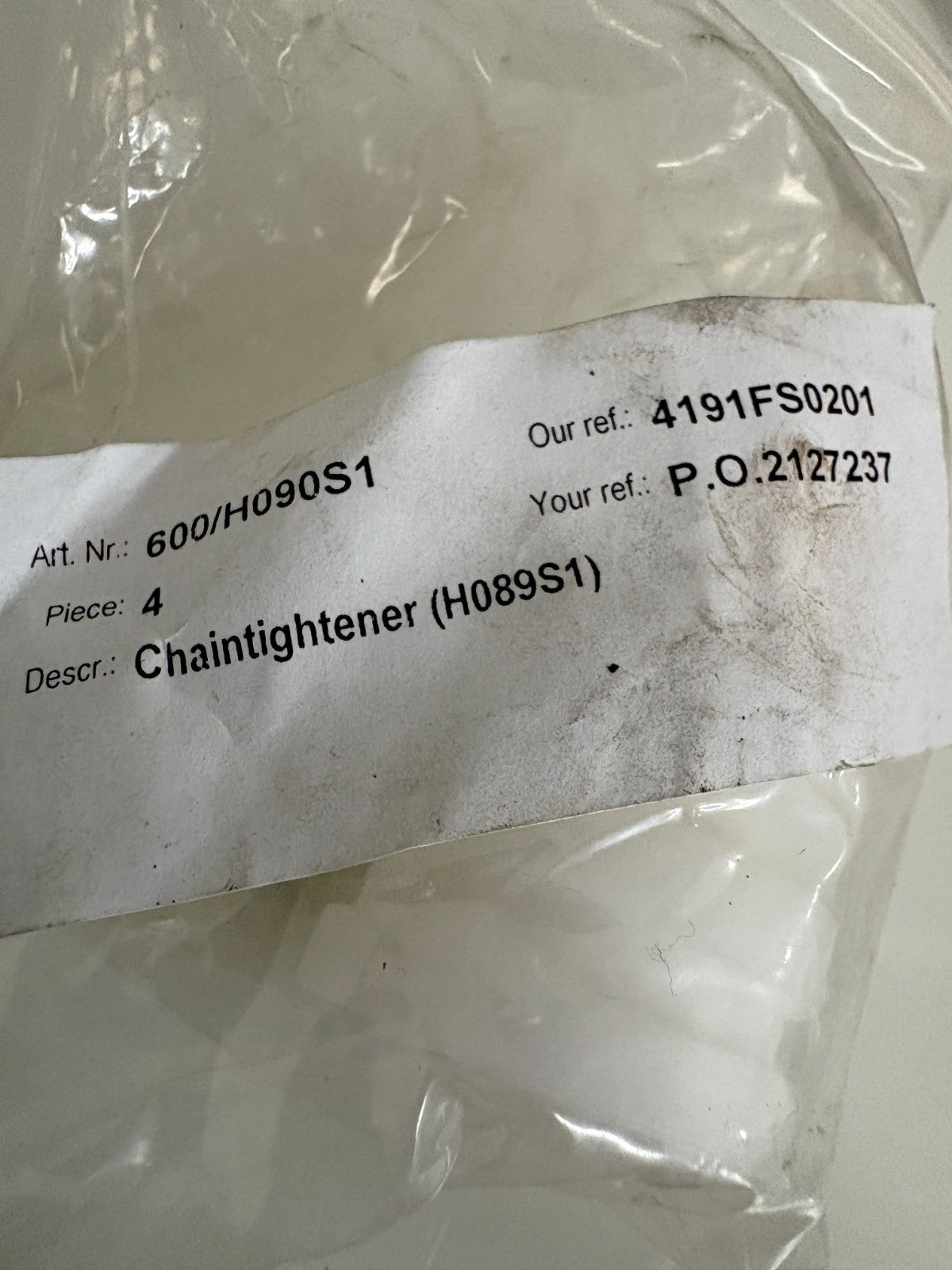 LOT OF 4 STEEN SKINNER ST600 CHAIN SHORT TIGHTER GEAR 600/H090S12