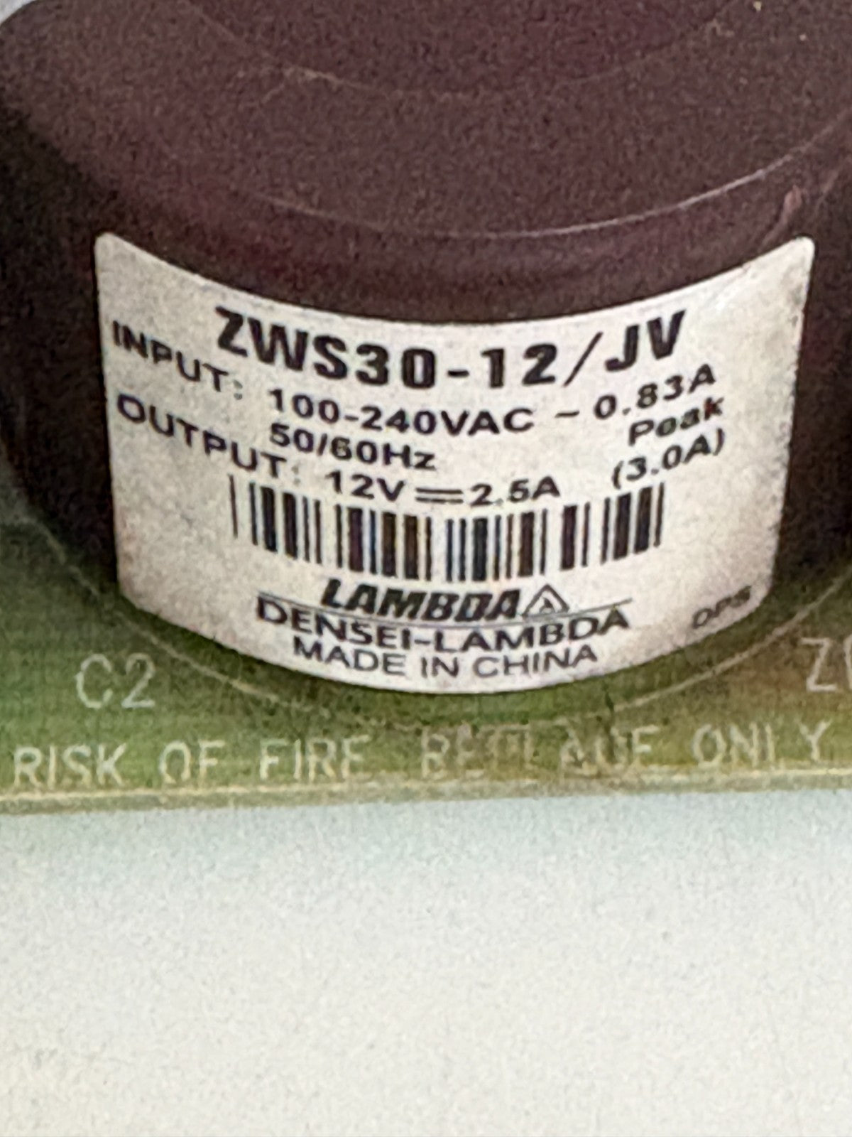 COSEL POWER SUPPLY ZWS20-12/JV