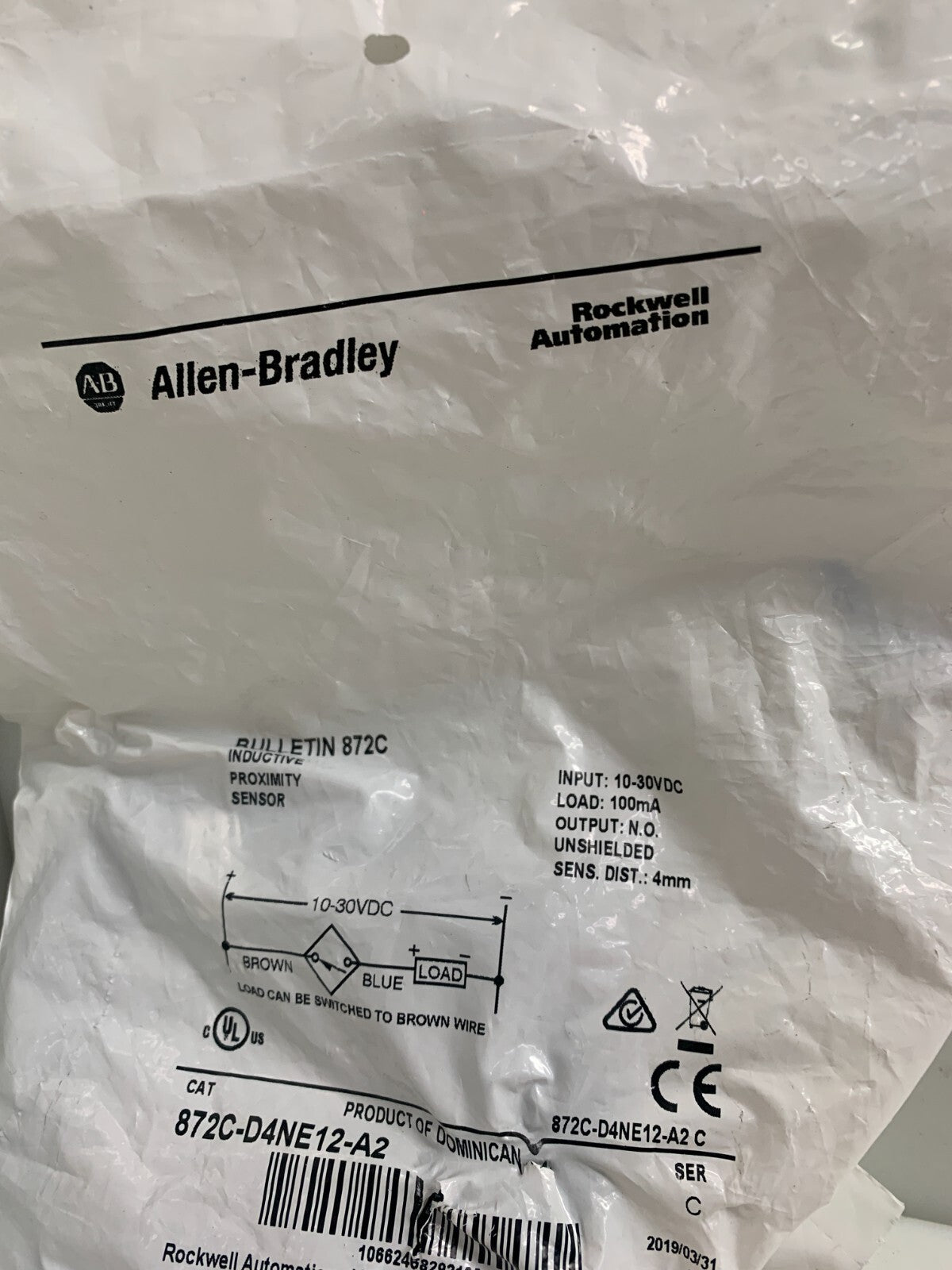 ALLEN BRADLEY  872C-DH5NP18-D4  Inductive Proximity Sensor1