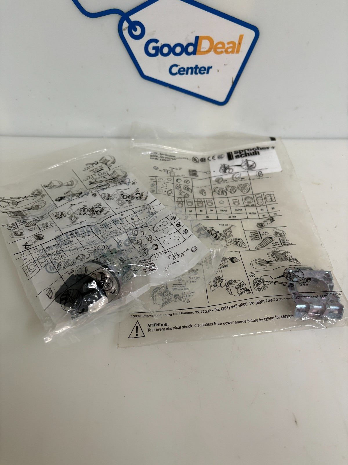 SPRECHER & SCHUH MAINTAINED SELECTOR SWITCH D7M-SM22 W/D7M-SM22MX100
