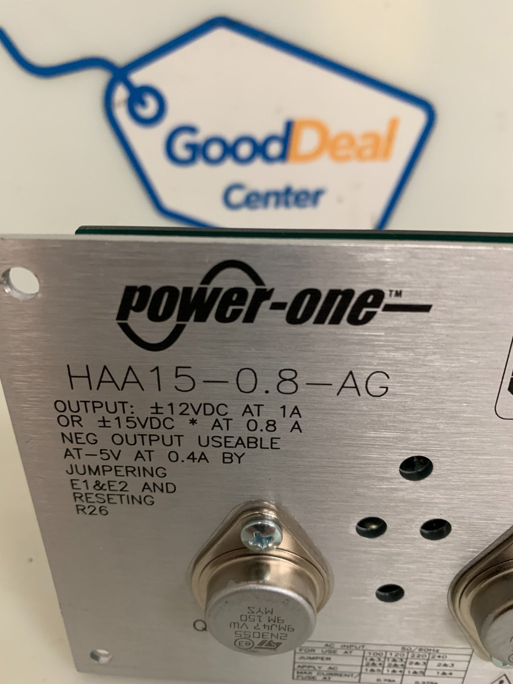 POWER ONE POWER SUPPLY HAA15-0.8-AG