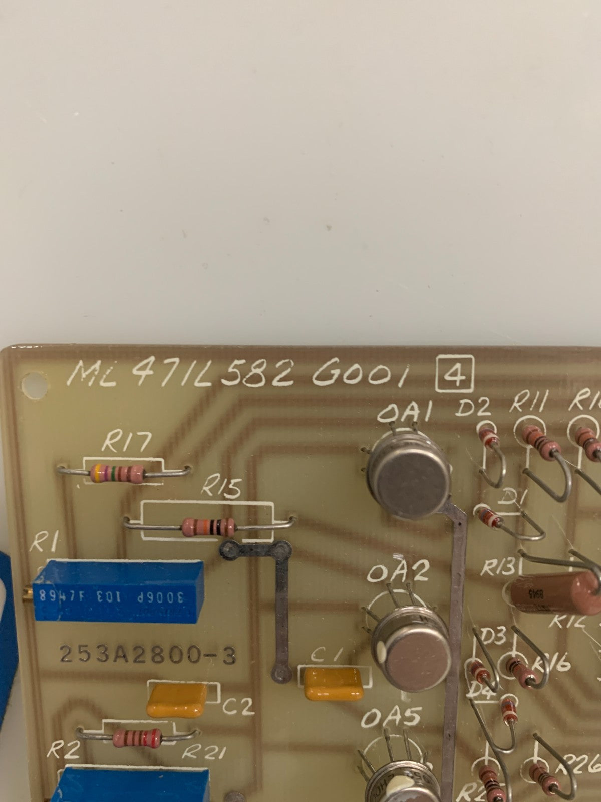 GENERAL ELECTRIC CIRCUIT BOARD ML471L582 G001 "4"