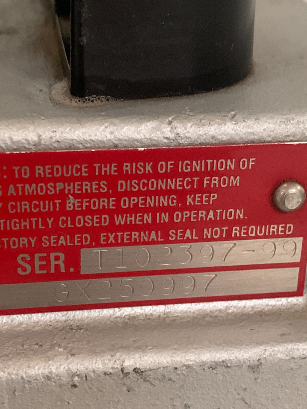 GS OZ GEDNEY HEAVY DUTY SWITCH 600 VAC HAZARDOUS ATMOSPHERES SCACB3 GX 2509974