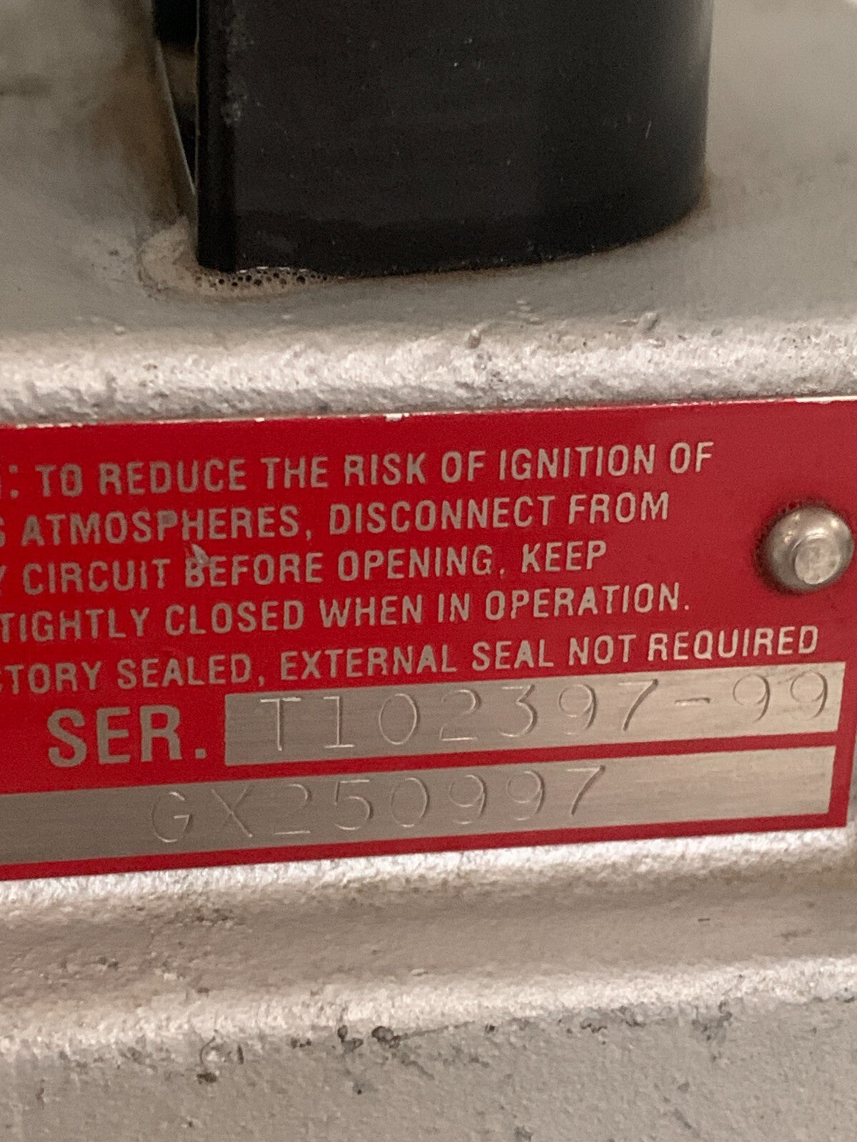 GS OZ GEDNEY HEAVY DUTY SWITCH 600 VAC HAZARDOUS ATMOSPHERES SCACB3 GX 2509974