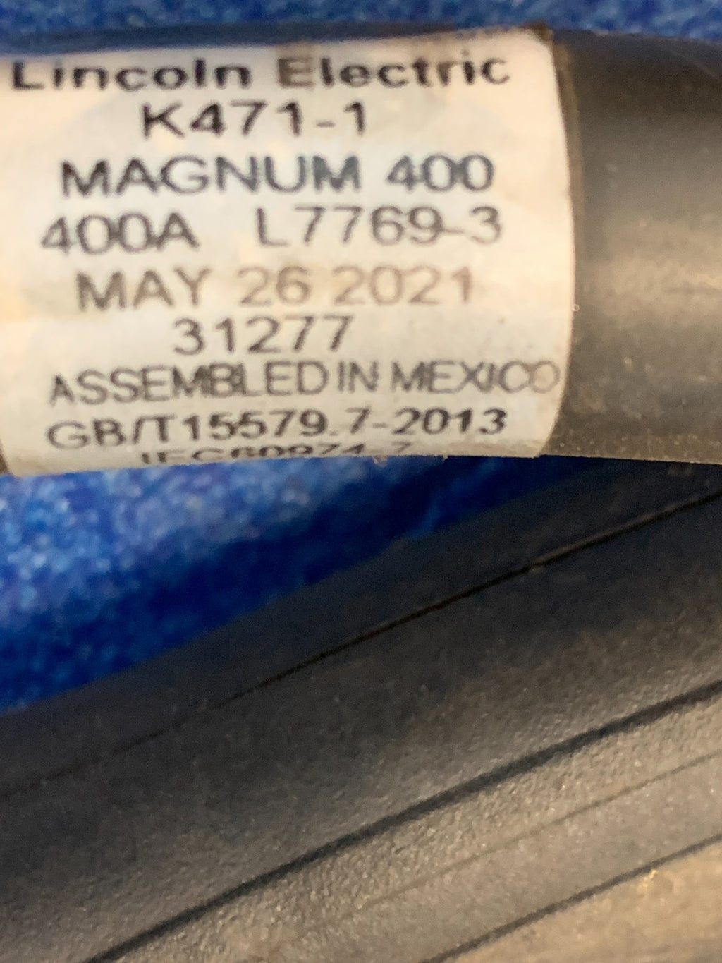 LINCOLN ELECTRIC STANDARD WELDING GUN KU71-1 MAGNUM 400  10' CABLE3