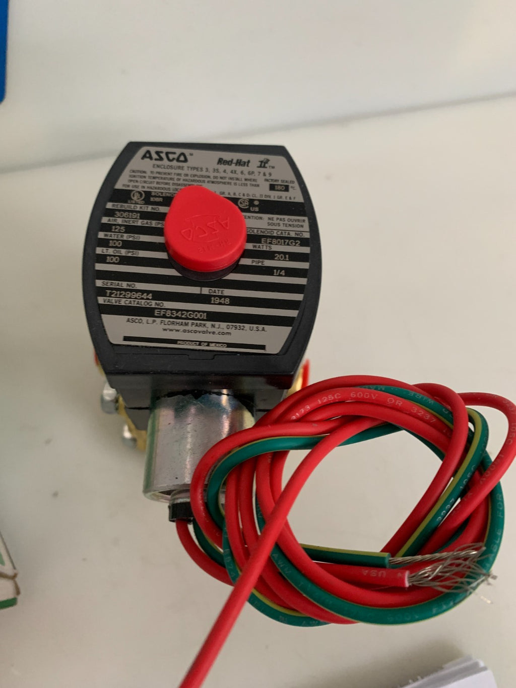 ASCO RED HAT SOLENOID VALVE 342G29679741