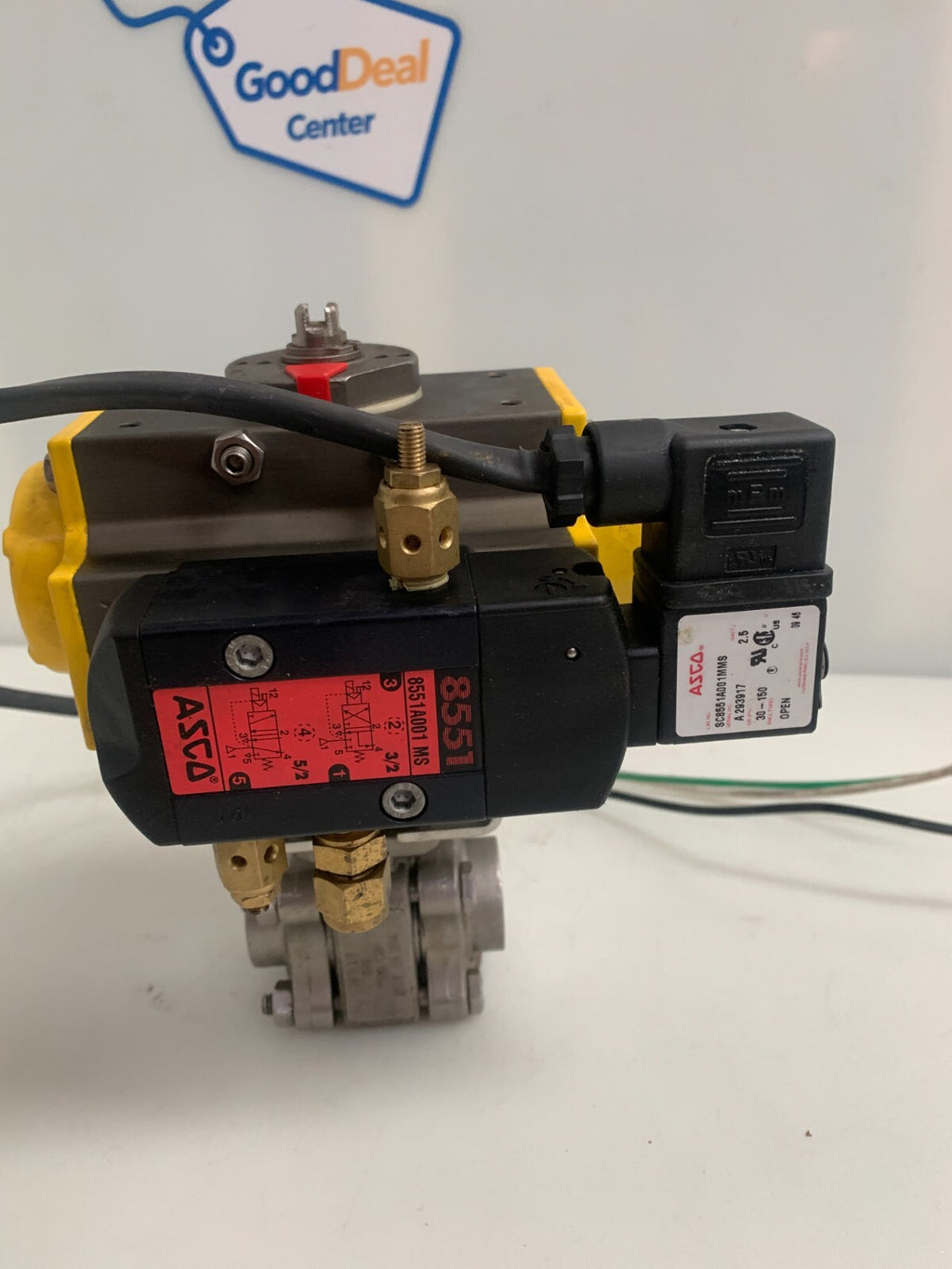 APOLLO PNEUMATIC ACTUATOR AS052 SET 05 W/ASCO SOLENOID VALVE 8551  8551A001 MS3