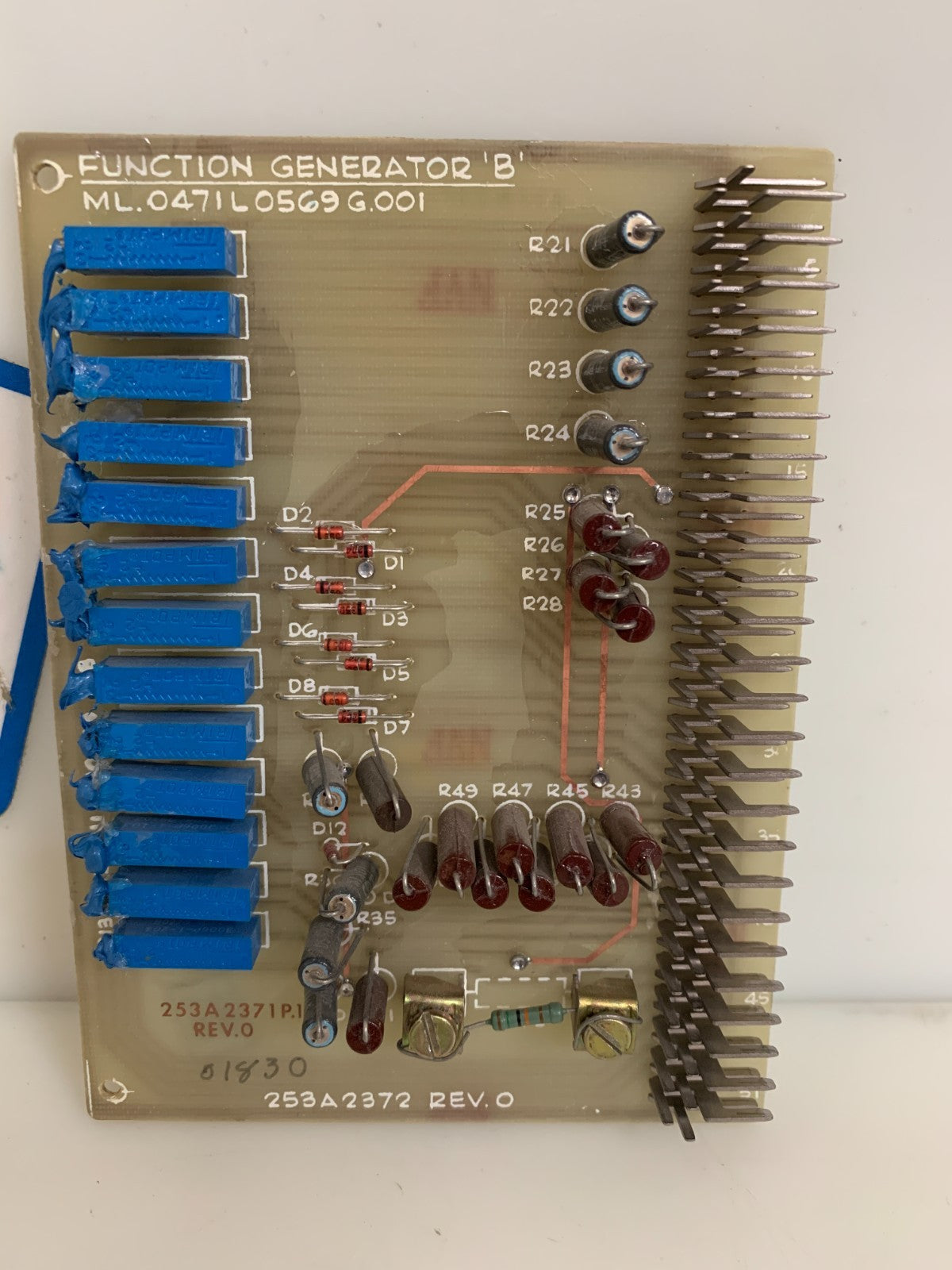 GENERAL ELECTRIC FANUC FUNCTION GENERATOR "B" ML. 0471L0569 G001 REV "O"