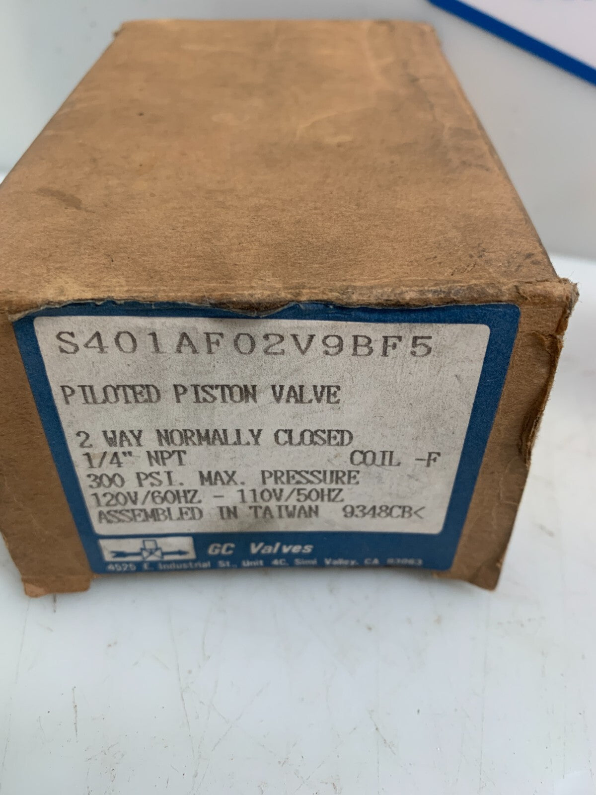 GC VALVES S401AF02V9BF5  Solenoid Valve  1/4''2