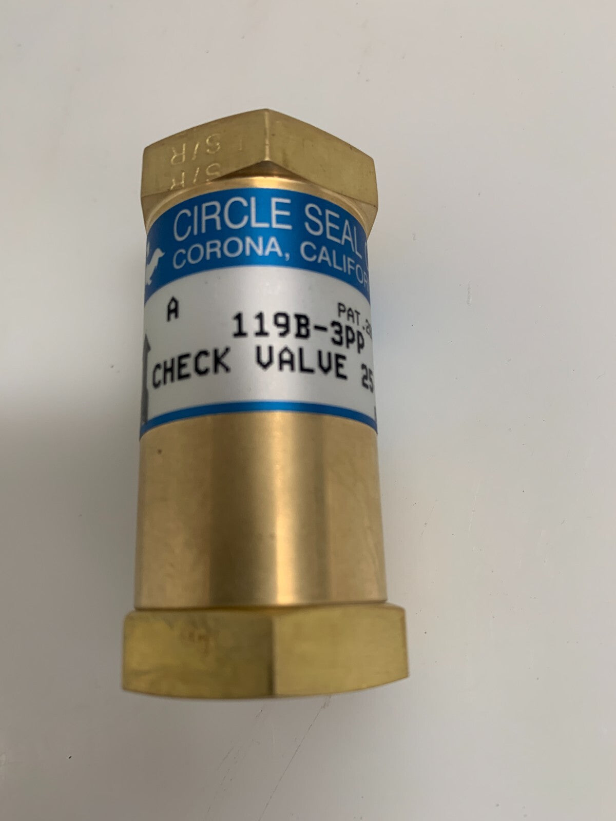CIRCLE SEAL CHECK VALVE 119B-3PP