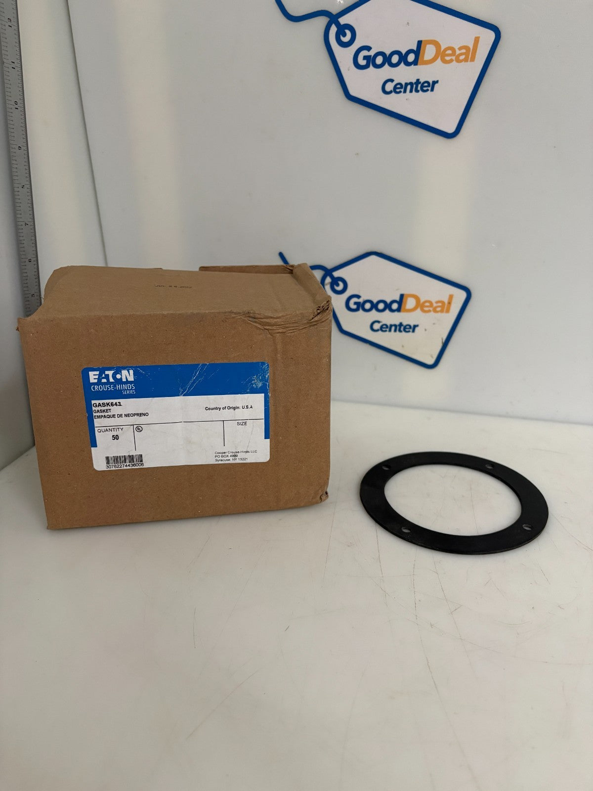 EATON CROUSE HINDS NEOPRENE GASKET GASK 643  50 PER BOX0