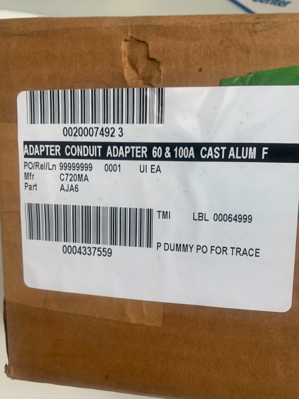 EATON CORP. / CROUSE-HINDS  AJA6  Angled Protection Cover  C720MA AJA64