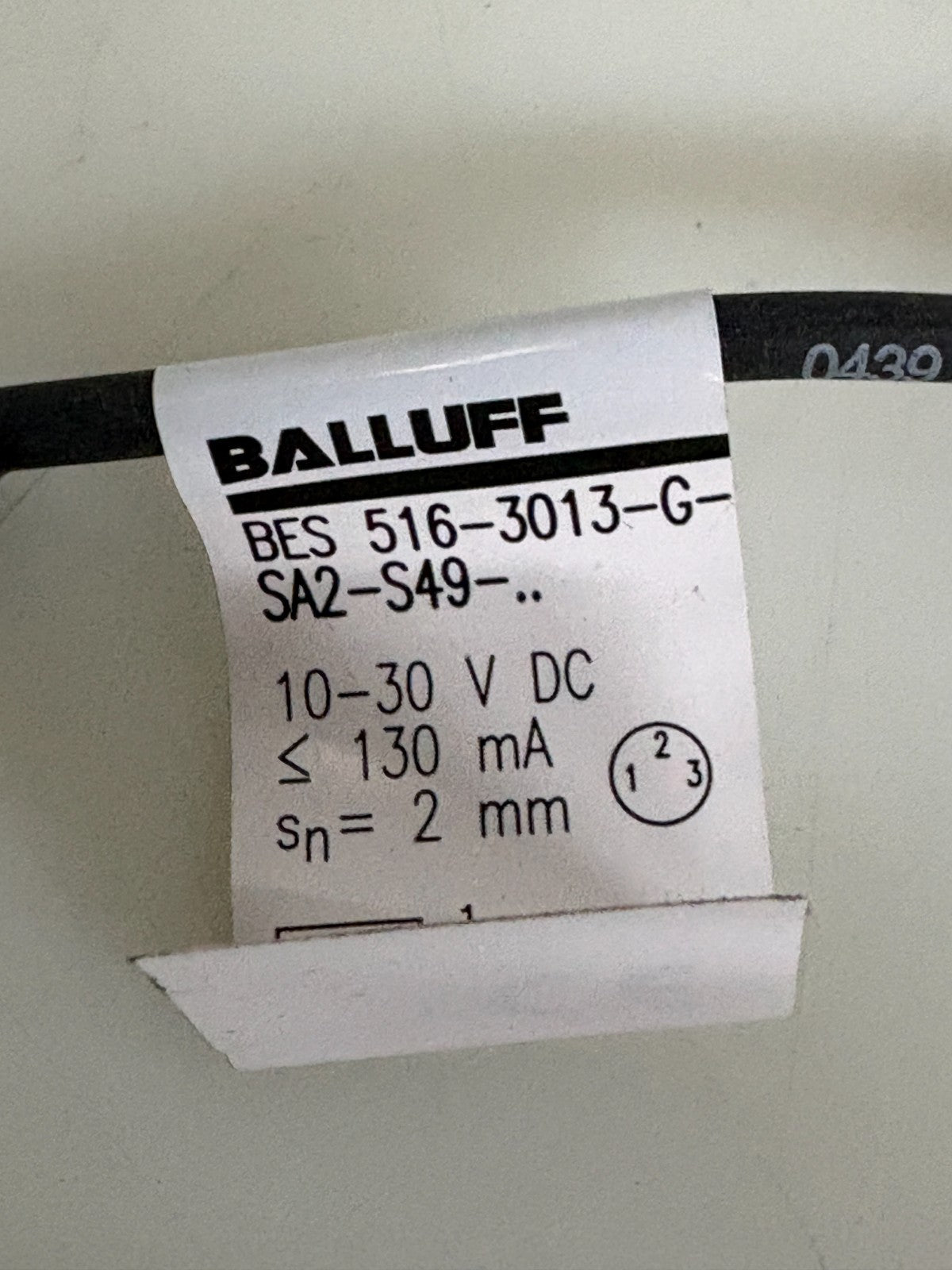 BALLUFF PROXIMITY SWITCH BES 516-3013-G-SAZ-S49